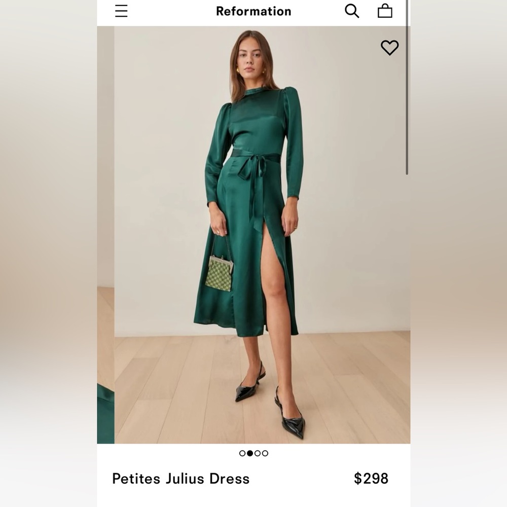 Reformation Petites Julius Dress. Size 2.